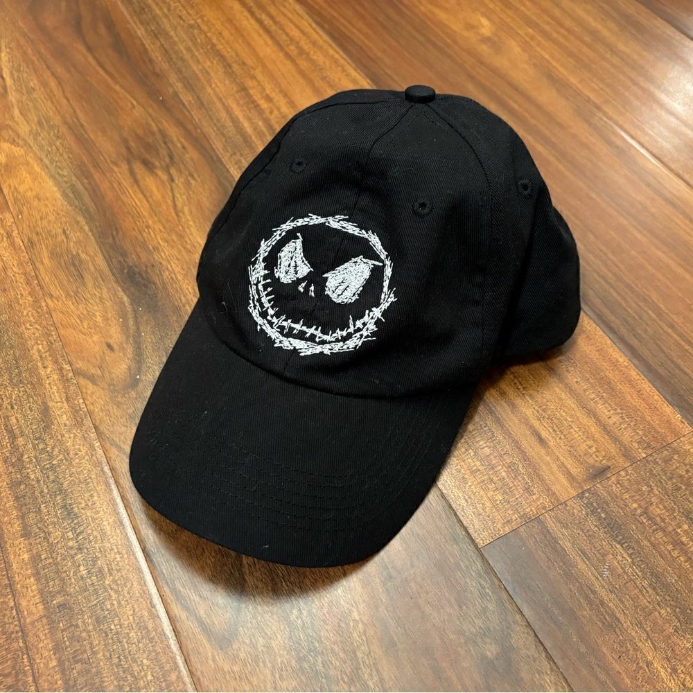Nightmare Before Christmas Disney black embroidered Jack Skellington Cap hat - Picture 1 of 3